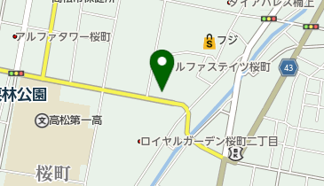 麺匠 くすがみの地図画像