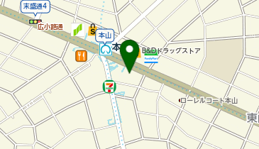 油そば専門店 歌志軒 (本山店)の地図画像