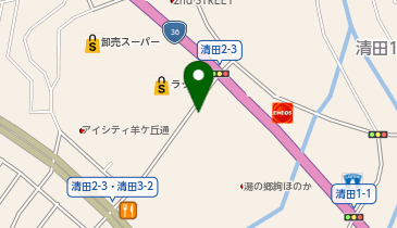 焼肉園 花牛」(札幌市清田区-焼肉/ホルモン-〒004-0842)の地図