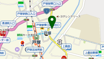 横浜らーめん 一八家 戸塚店の地図画像