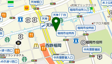 八仙閣 天神ワンビル店の地図画像