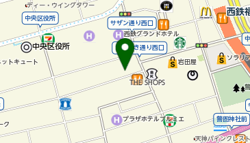 博多海老山 天神本店の地図画像