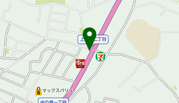 かつや北九州上の原店の地図画像