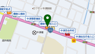かつや大分中津店の地図画像