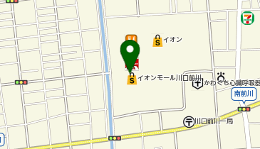若鯱家イオンモール川口前川店の地図画像
