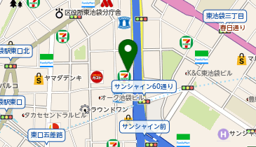 ESPRESSO D WORKS池袋の地図画像