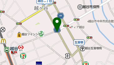 熊猫麻辣湯(パンダマーラータン)越谷本店の地図画像