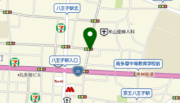 &yen;500バーグ食堂の地図画像