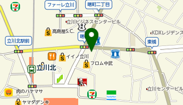 肉バルダイニング 肉ギャング 立川駅前店の地図画像