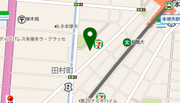 厚木 すし 末広の地図画像