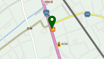 かつや川越砂店の地図画像