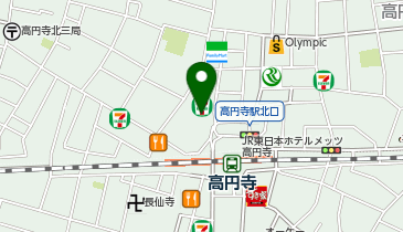 かつや高円寺北口店の地図画像