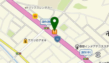 かつやさいたま深作店の地図画像