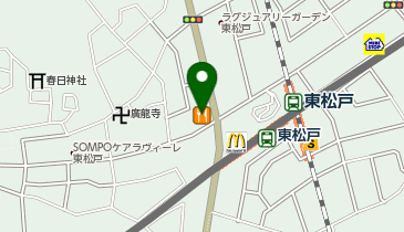 かつや東松戸駅前店の地図画像