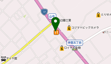 かつや北本店の地図画像