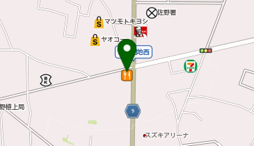 かつや栃木佐野店の地図画像