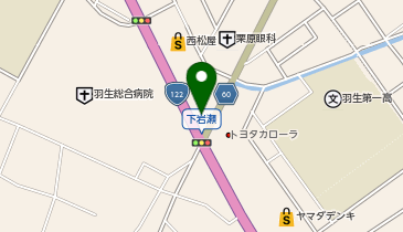 かつや埼玉羽生店の地図画像