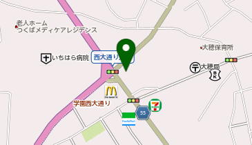 かつやつくば大曽根店の地図画像