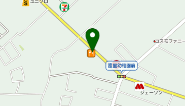 かつや千葉富里店の地図画像