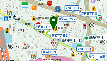 マンゴツリーデリ伊勢丹新宿本店の地図画像