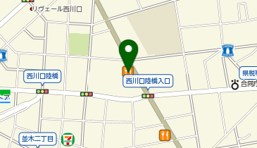 天丼はま田川口西青木の地図画像