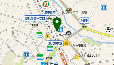 SUGARY恵比寿店の地図画像