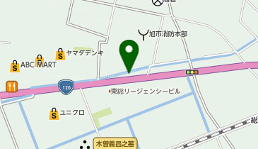 油そば専門店おま屋 旭店の地図画像