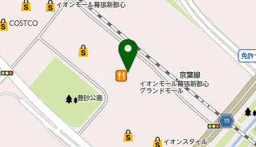 H&rsquo;s CREAM幕張新都心店の地図画像