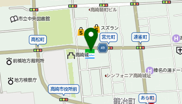 ぐんまハーブ レストラン&バー 高崎宮元町店の地図画像