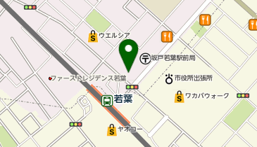 本場のインド料理JUNTARA若葉店の地図画像
