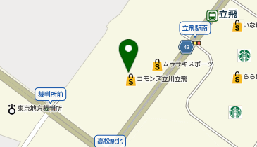 うさぎ屋udon COMMONS立川立飛店の地図画像