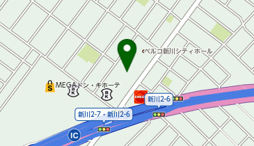 かつや札幌新川店の地図画像