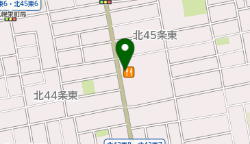かつや札幌北44条店の地図画像
