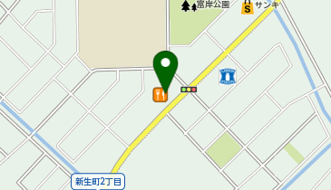 かつや登別店の地図画像