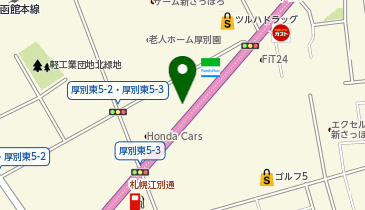 とんかつ玉藤 厚別店の地図画像