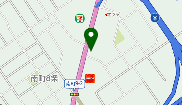 ラーメンだるまや 岩見沢南町店の地図画像