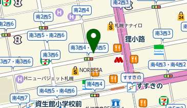 SHOGUN BURGER SUSUKINO店の地図画像
