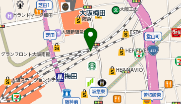 らーめん あらうま堂 梅田一番街店の地図画像
