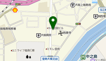 神戸元町餃子 大阪福島店の地図画像