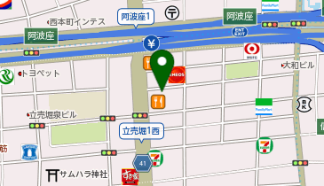 阿波座本町コジーナ邸の地図画像