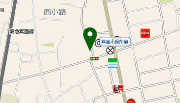 磯よし 箕面市役所店の地図画像