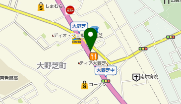 かつや堺大野芝店の地図画像