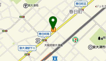 かつや泉大津店の地図画像