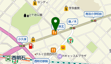 かつや明石小久保店の地図画像