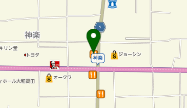 かつや大和高田店の地図画像