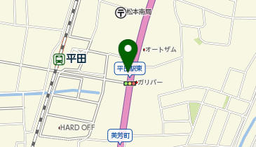 かつや松本平田店の地図画像