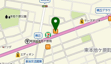 かつや愛知尾張旭店の地図画像