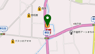 かつや長野千曲店の地図画像