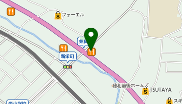 かつや愛知前後店の地図画像