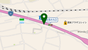東京麺珍亭本舗 竜王店の地図画像